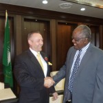 Peter Fowler and Namibia President
